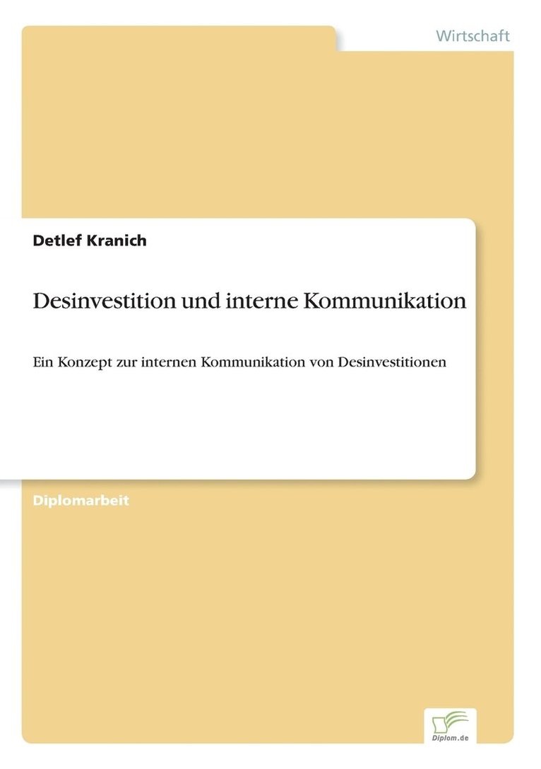 Desinvestition und interne Kommunikation 1