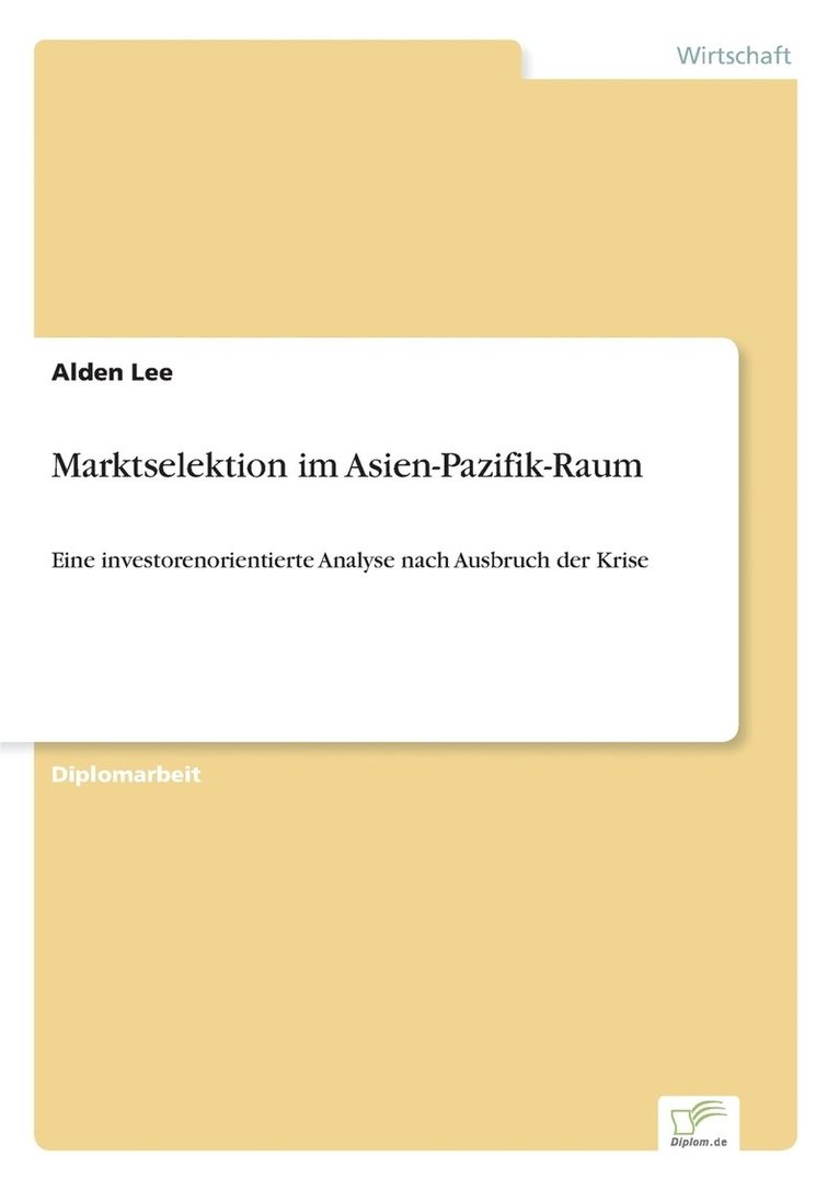 Marktselektion im Asien-Pazifik-Raum 1