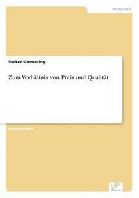 bokomslag Zum Verhältnis von Preis und Qualität