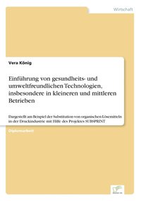 bokomslag Einfhrung von gesundheits- und umweltfreundlichen Technologien, insbesondere in kleineren und mittleren Betrieben