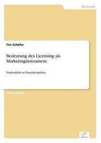 bokomslag Bedeutung des Licensing als Marketinginstrument