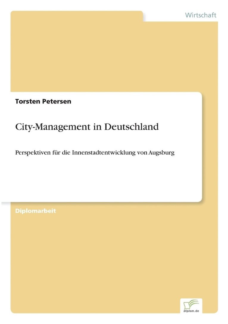 City-Management in Deutschland 1