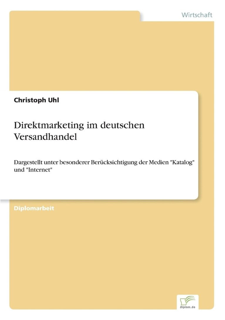 Direktmarketing im deutschen Versandhandel 1