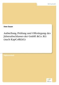bokomslag Aufstellung, Prfung und Offenlegung des Jahresabschlusses der GmbH &Co. KG (nach KapCoRiLiG)