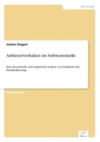 bokomslag Anbieterverhalten im Softwaremarkt