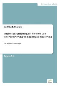 bokomslag Interessenvertretung im Zeichen von Restrukturierung und Internationalisierung