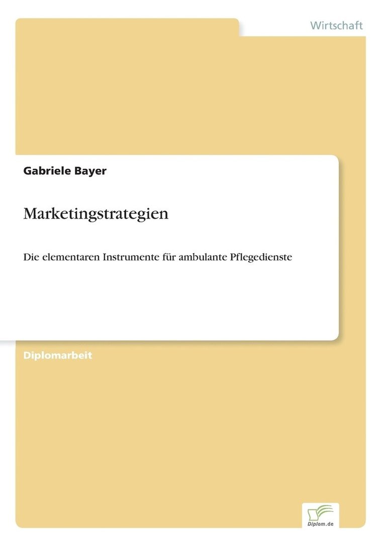 Gabriele Bayer - Marketingstrategien, Häftad