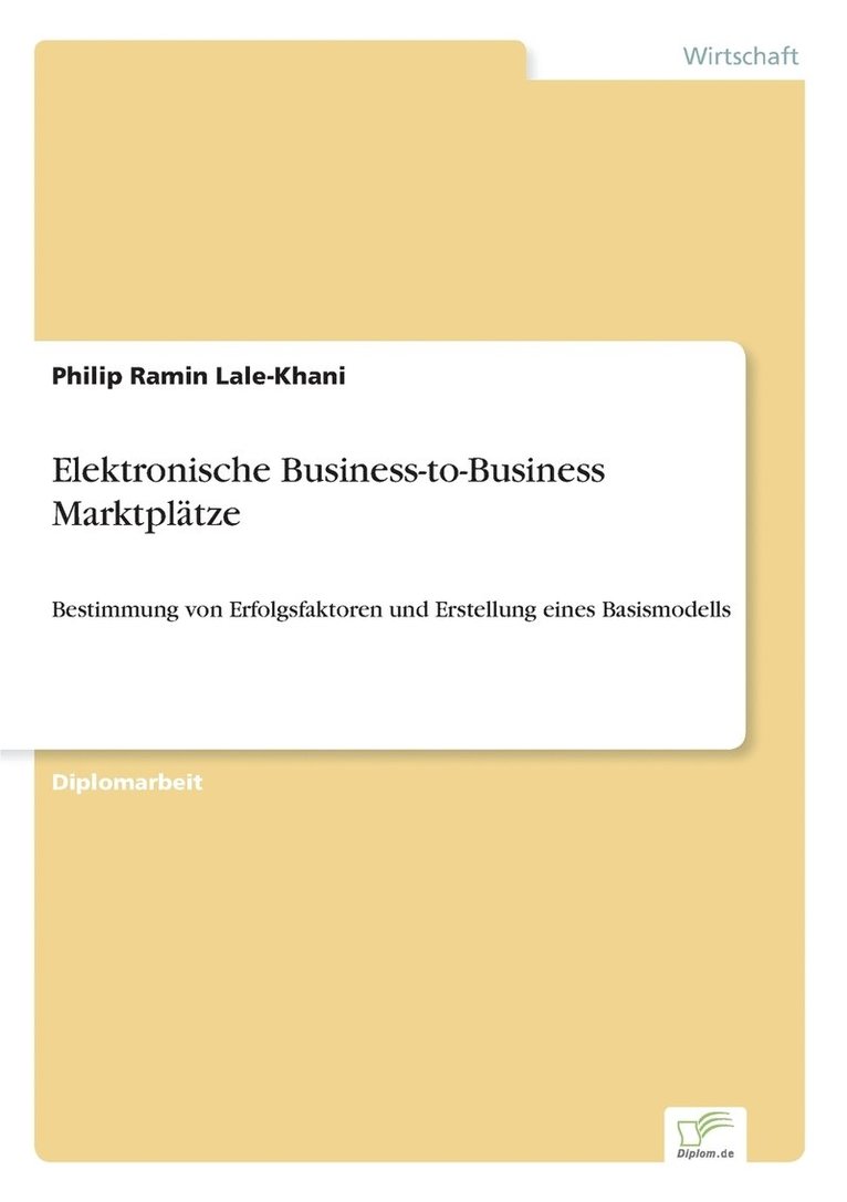Elektronische Business-to-Business Marktpltze 1