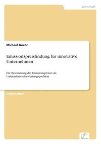 bokomslag Emissionspreisfindung fr innovative Unternehmen