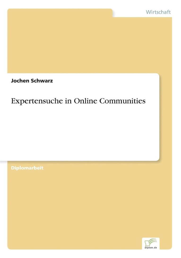 Expertensuche in Online Communities 1