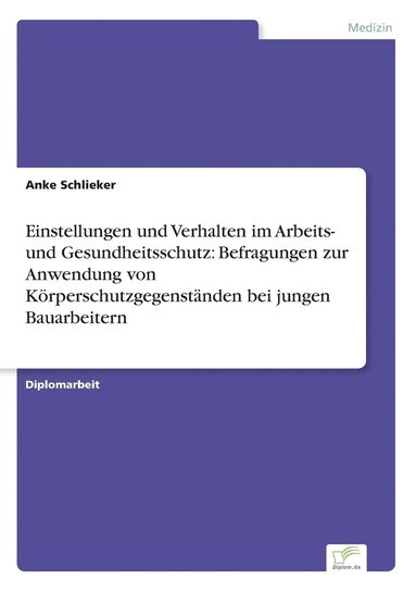 bokomslag Einstellungen und Verhalten im Arbeits- und Gesundheitsschutz