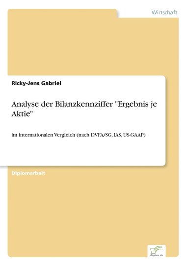 bokomslag Analyse der Bilanzkennziffer "Ergebnis je Aktie"