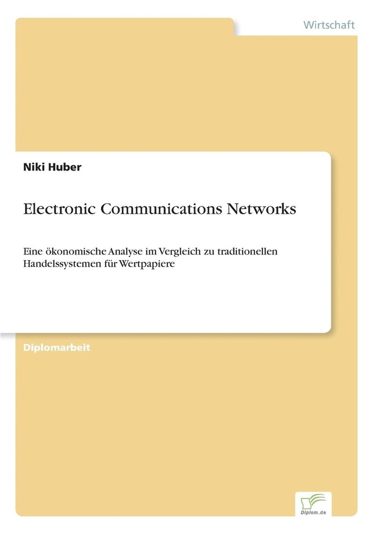 Electronic Communications Networks 1