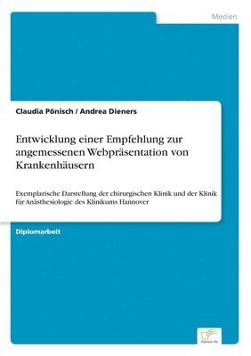 bokomslag Entwicklung einer Empfehlung zur angemessenen Webprsentation von Krankenhusern