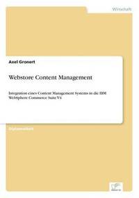 bokomslag Webstore Content Management