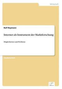 bokomslag Internet als Instrument der Marktforschung