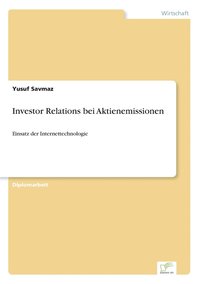 bokomslag Investor Relations bei Aktienemissionen
