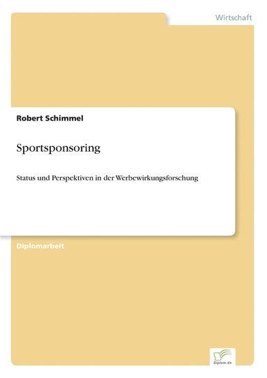 Robert Schimmel - Sportsponsoring, Häftad