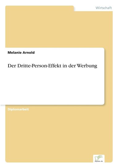 bokomslag Der Dritte-Person-Effekt in der Werbung