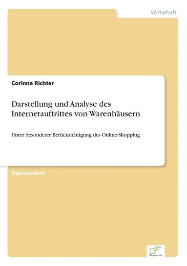 bokomslag Darstellung und Analyse des Internetauftrittes von Warenhusern