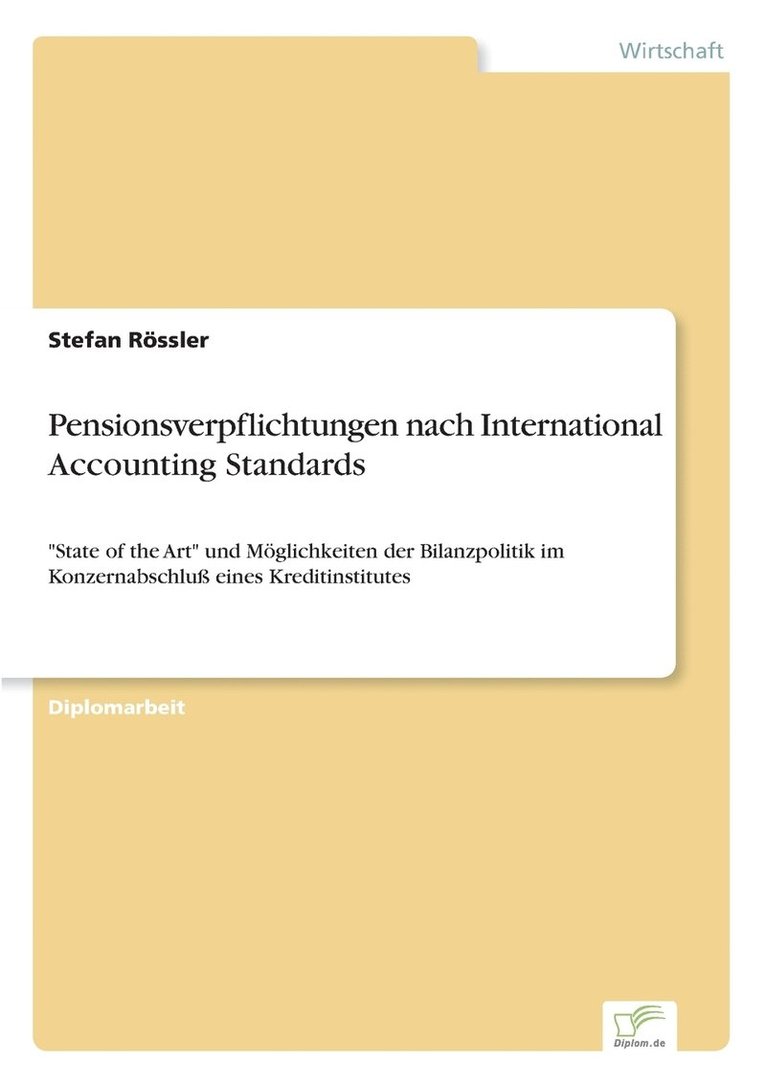 Pensionsverpflichtungen nach International Accounting Standards 1