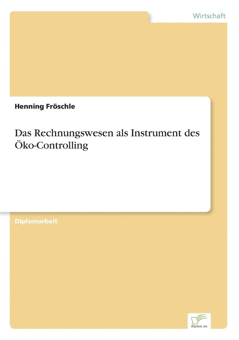 Das Rechnungswesen als Instrument des ko-Controlling 1