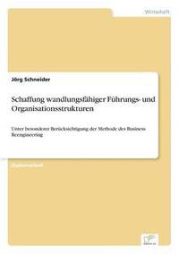 bokomslag Schaffung wandlungsfhiger Fhrungs- und Organisationsstrukturen