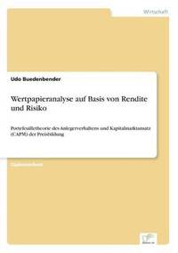 bokomslag Wertpapieranalyse auf Basis von Rendite und Risiko