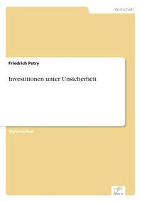 bokomslag Investitionen unter Unsicherheit