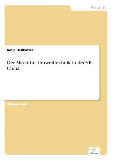 bokomslag Der Markt fr Umwelttechnik in der VR China