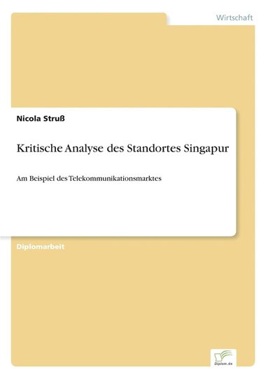 bokomslag Kritische Analyse des Standortes Singapur