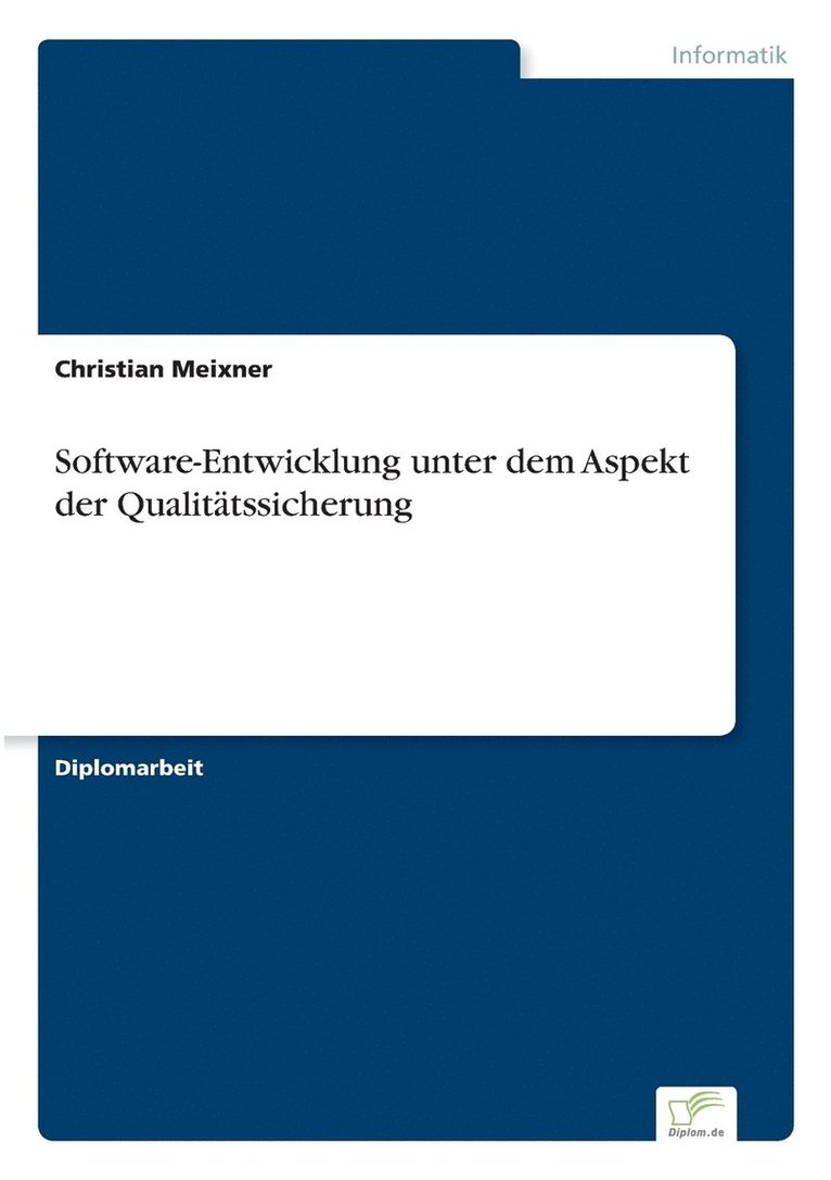 Software-Entwicklung unter dem Aspekt der Qualittssicherung 1