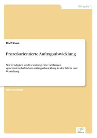 bokomslag Prozeorientierte Auftragsabwicklung