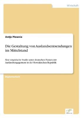 bokomslag Gestaltung von Auslandsentsendungen im Mittelstand
