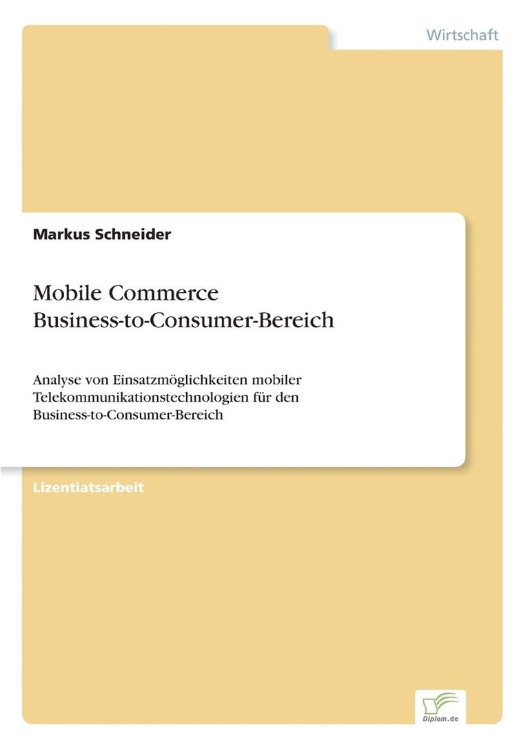 Mobile Commerce Business-to-Consumer-Bereich 1