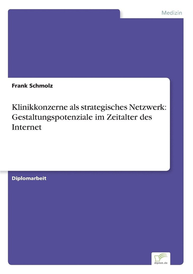 Klinikkonzerne als strategisches Netzwerk 1