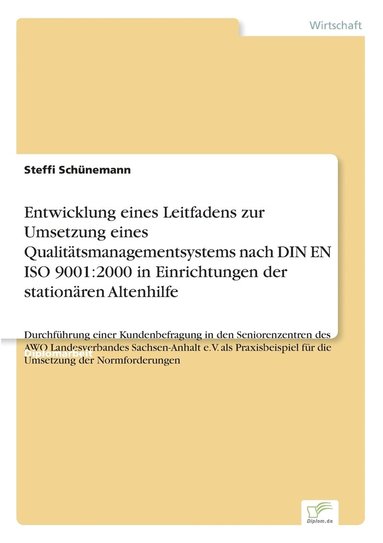 bokomslag Entwicklung eines Leitfadens zur Umsetzung eines Qualittsmanagementsystems nach DIN EN ISO 9001