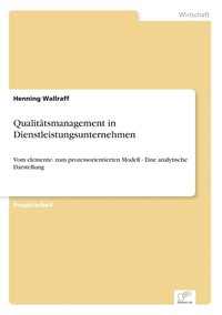 bokomslag Qualitatsmanagement in Dienstleistungsunternehmen