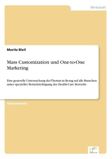 bokomslag Mass Customization und One-to-One Marketing