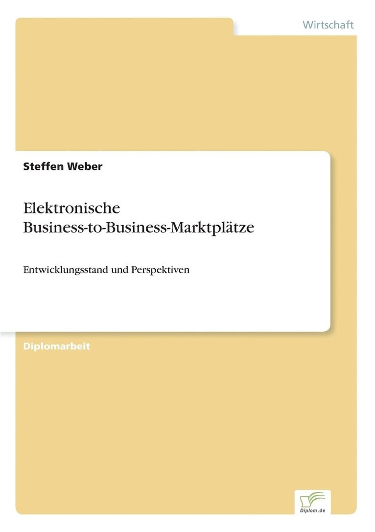 Elektronische Business-to-Business-Marktpltze 1