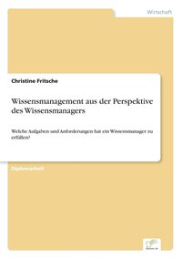 bokomslag Wissensmanagement aus der Perspektive des Wissensmanagers