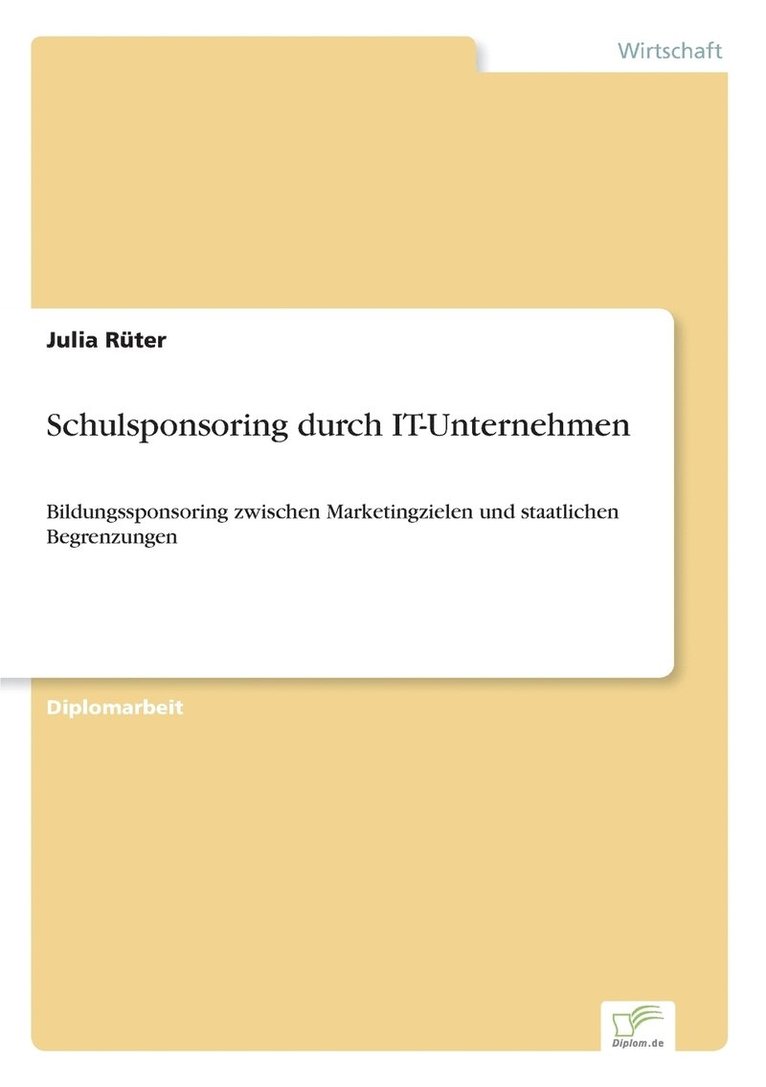 Schulsponsoring durch IT-Unternehmen 1