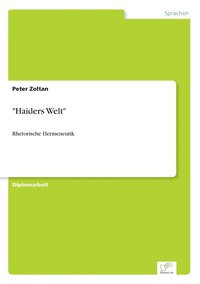 bokomslag &quot;Haiders Welt&quot;