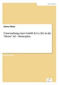 bokomslag Umwandlung einer GmbH & Co. KG in die &quot;kleine&quot; AG - Masterplan
