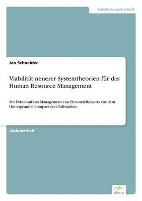 Jan Schneider - Viabilität neuerer Systemtheorien für das Human Resource Management, Häftad