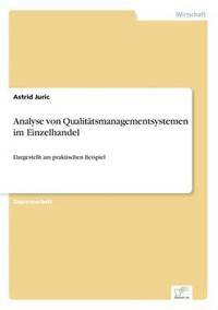 bokomslag Analyse von Qualitätsmanagementsystemen im Einzelhandel