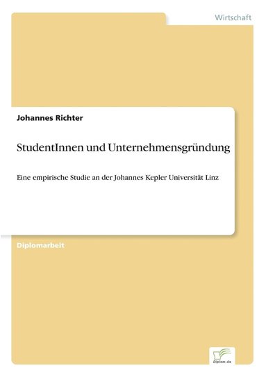 Johannes Richter - StudentInnen und Unternehmensgründung, Häftad