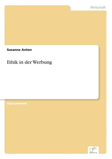 bokomslag Ethik in der Werbung