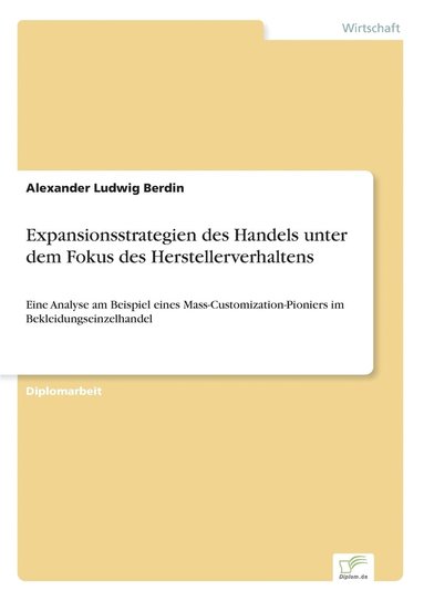 bokomslag Expansionsstrategien des Handels unter dem Fokus des Herstellerverhaltens