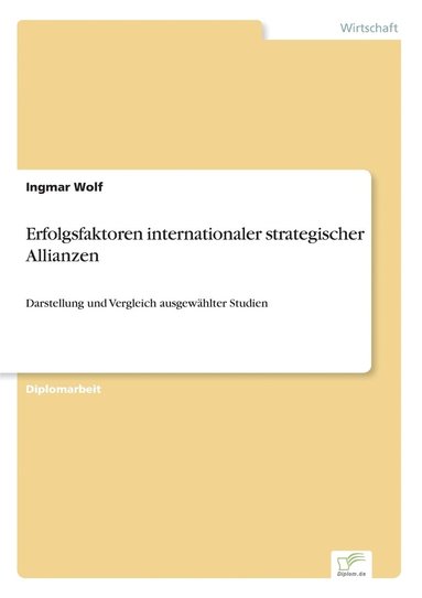 bokomslag Erfolgsfaktoren internationaler strategischer Allianzen